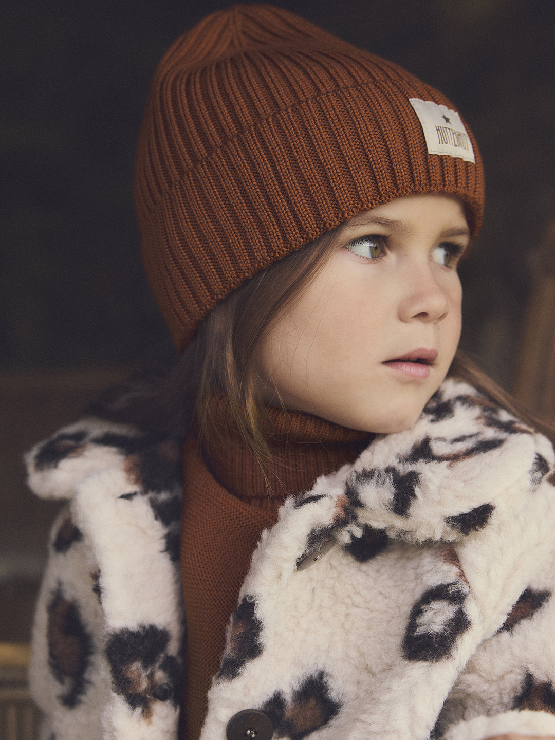 Wollen beanie ginger bread