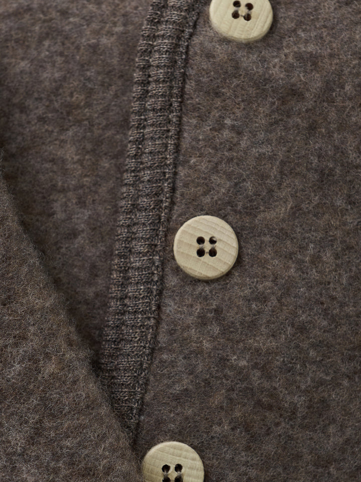 Wollen jasje brown melange
