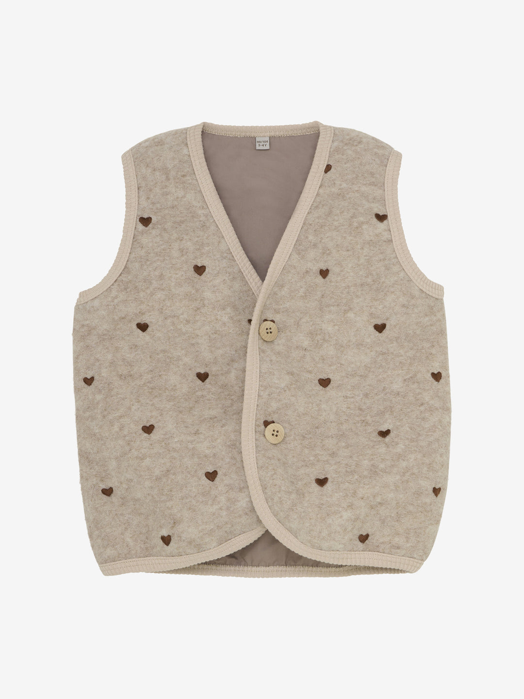 Bodywarmer wol sand melange