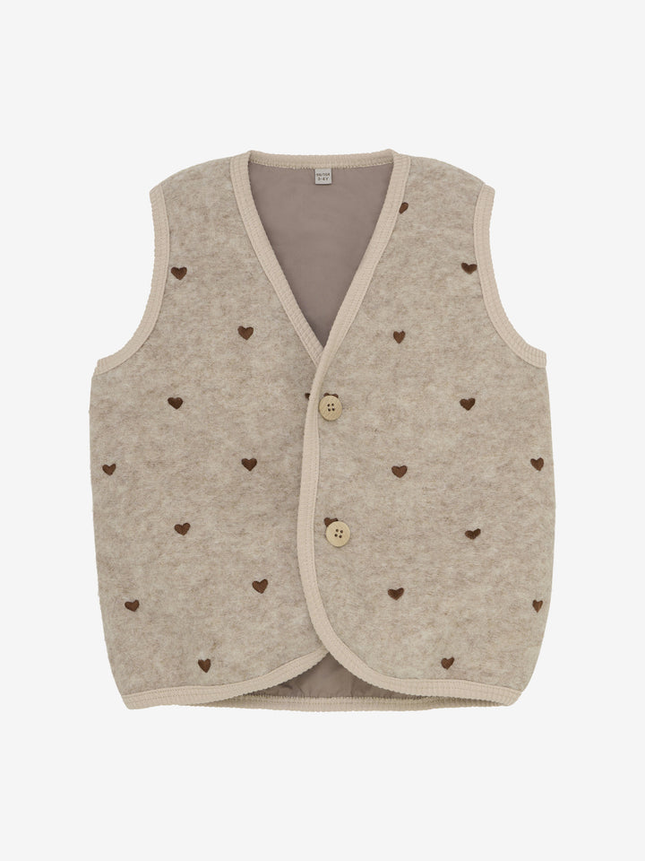 Bodywarmer wol sand melange