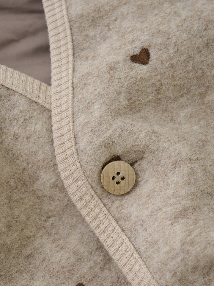 Bodywarmer wol sand melange