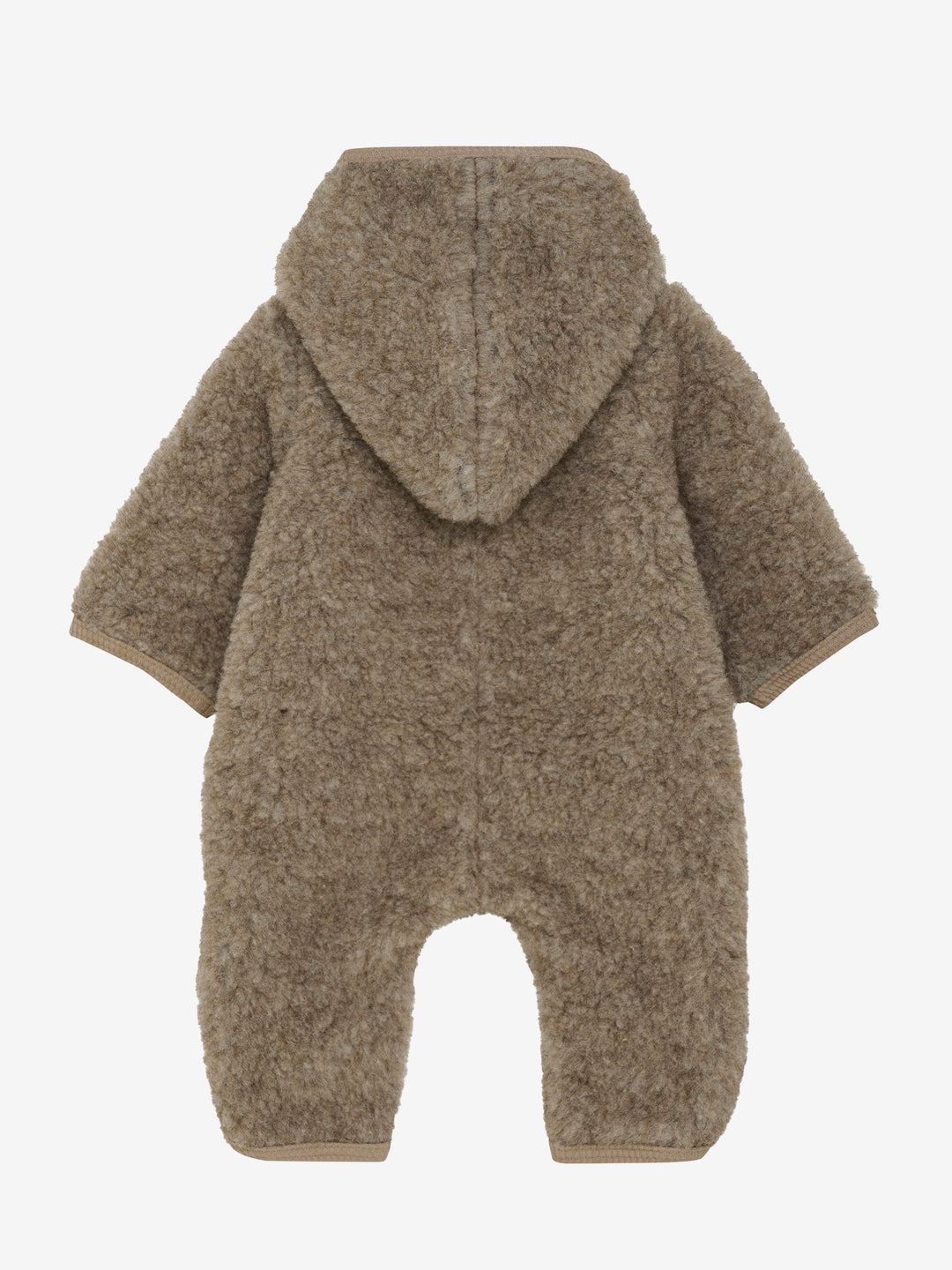 Wollen teddy pak camel melange