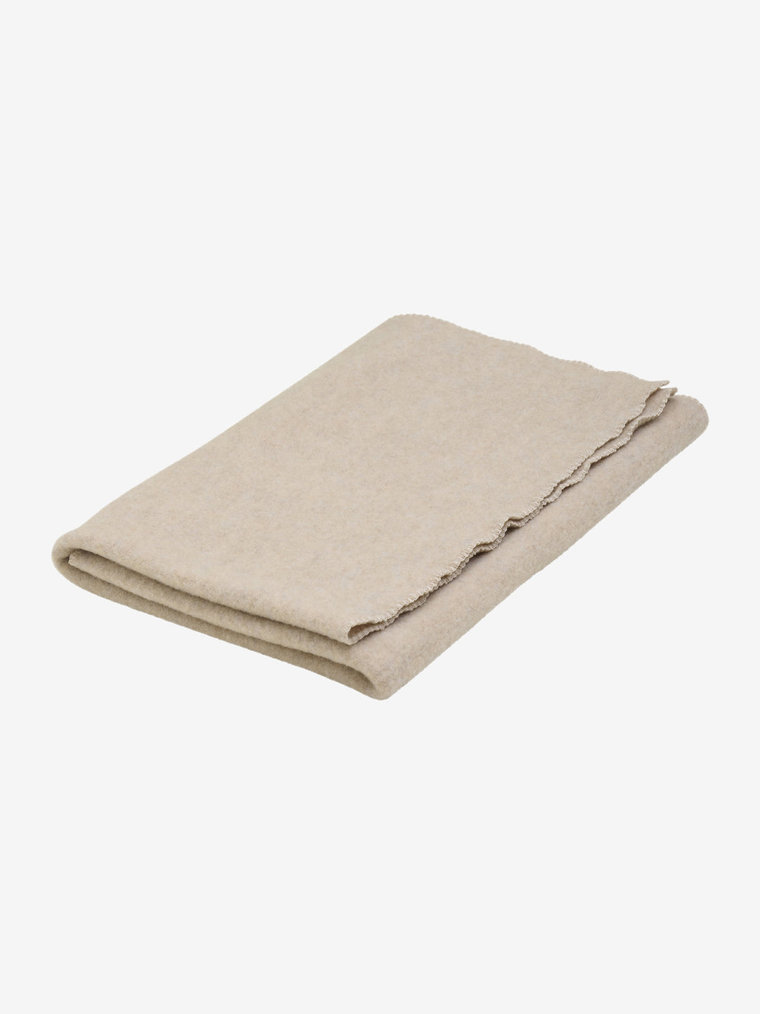 Deken wol camel melange