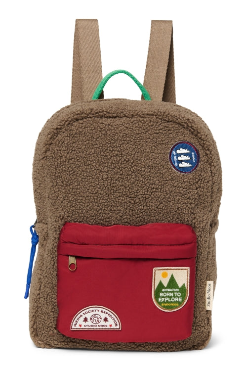 Rugzak teddy brown/burgundy