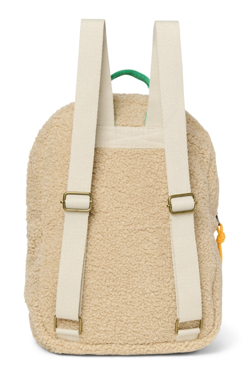 Rugzak teddy ecru/cobalt