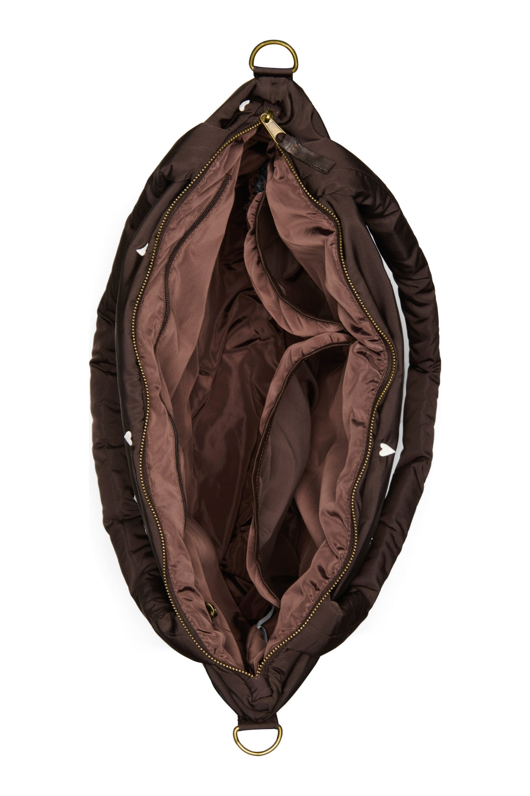 Luiertas puffy brown hearts