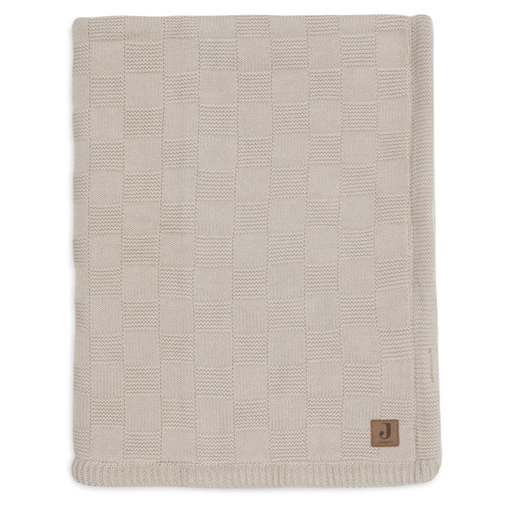Deken warm knit sand/velvet