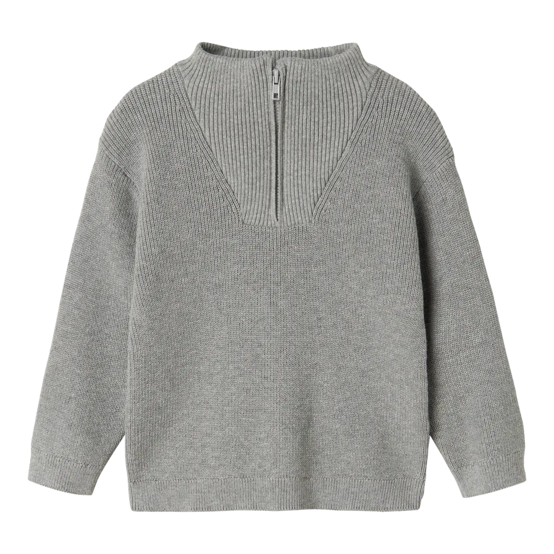 Pullover grey melange - Kidooz