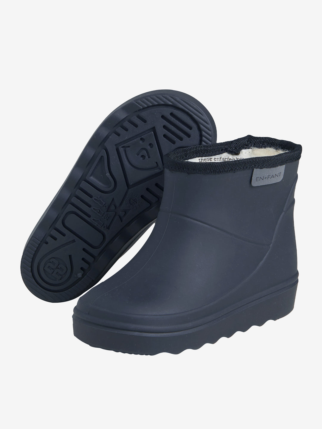 Thermo boots short blue night