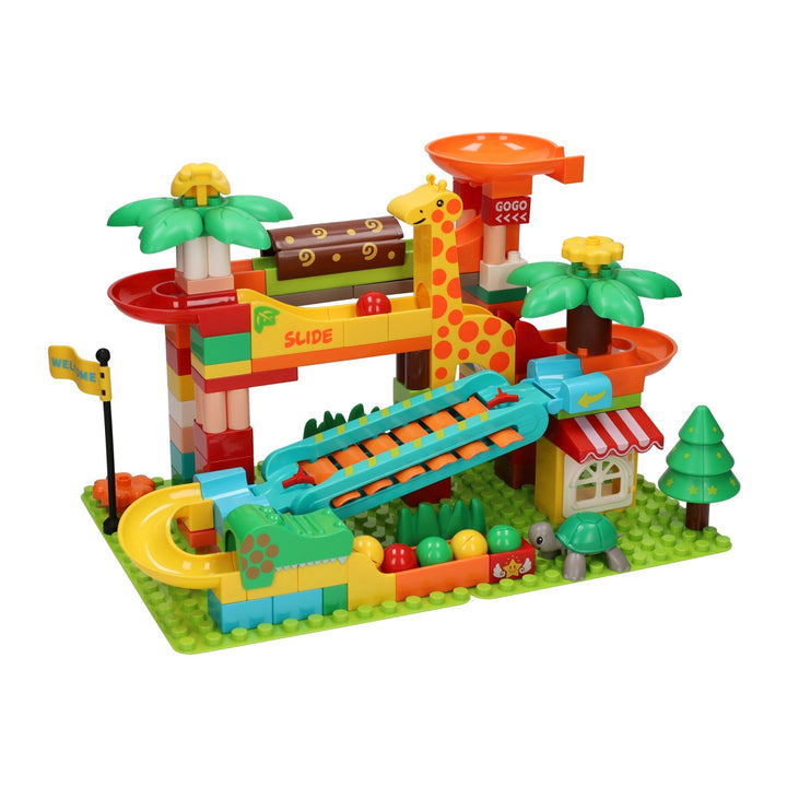 Bouwblokken muzikale Ballenbaan jungle (109-delig)