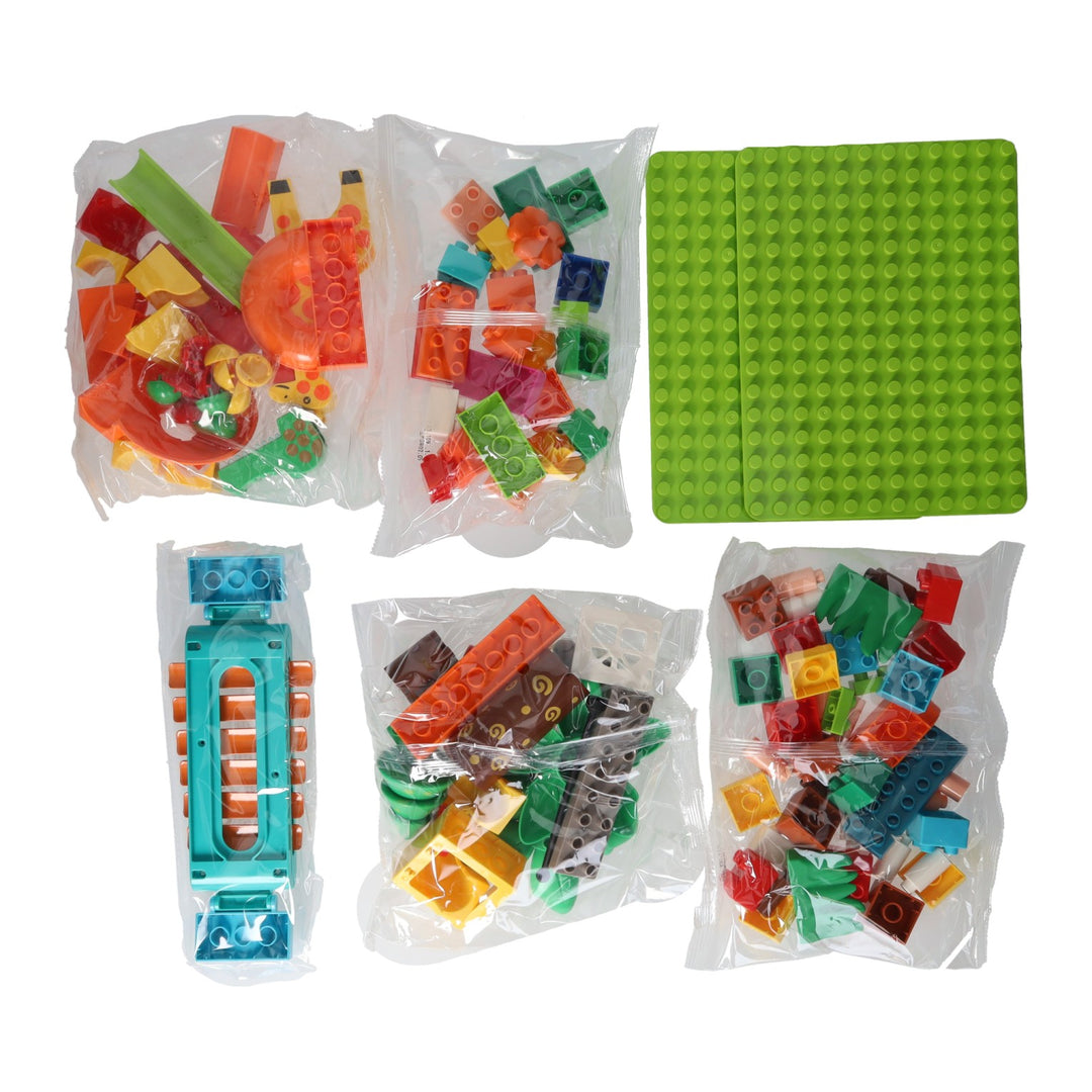 Bouwblokken muzikale Ballenbaan jungle (109-delig)