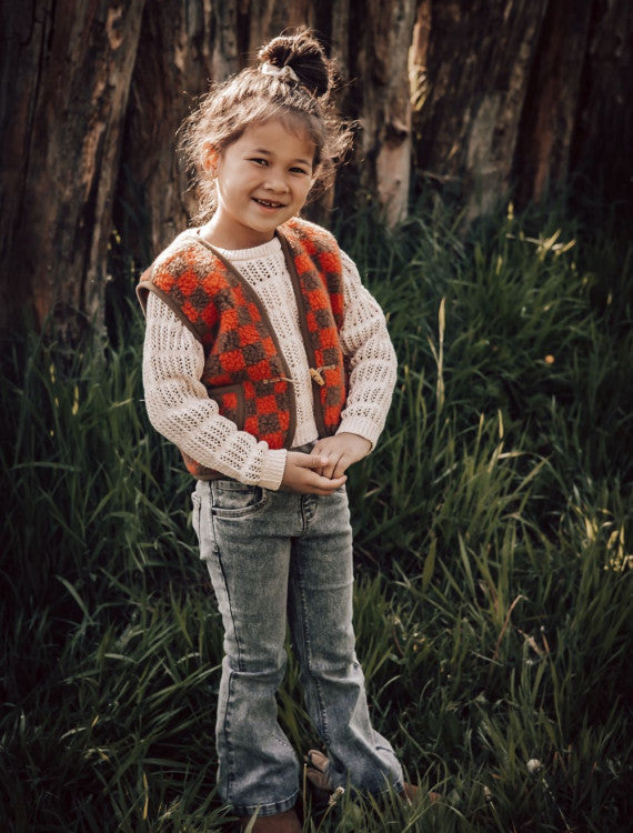 Bodywarmer coral camello