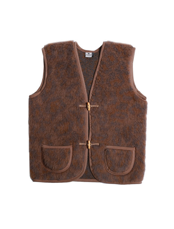 Bodywarmer panther camello