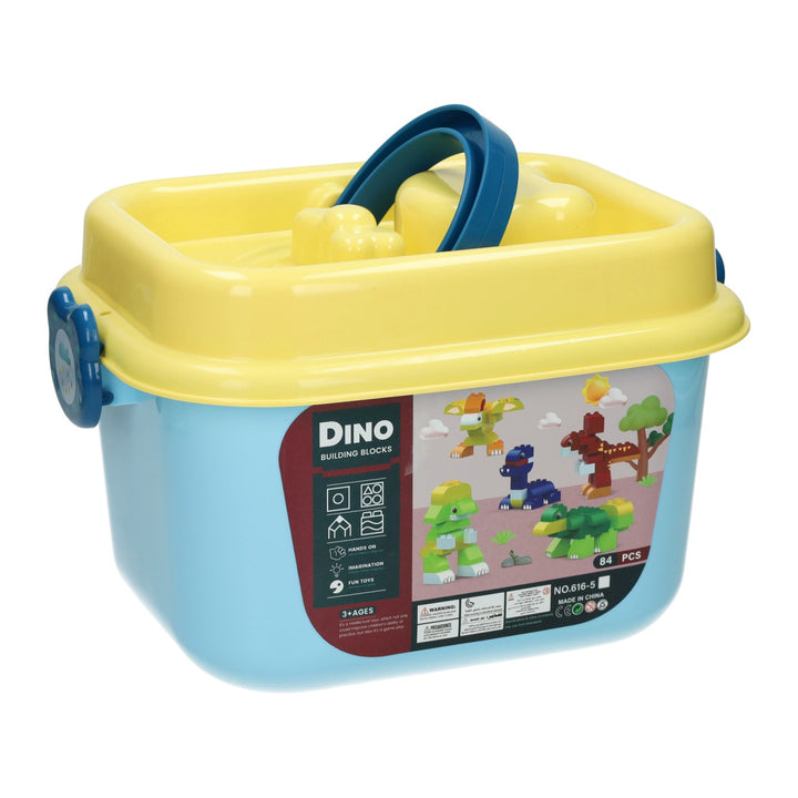 Bouwset Dino in Opbergbox (84-delig)