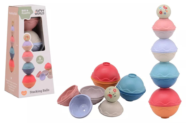 Bioplastic stapel ballen