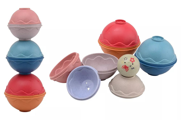 Bioplastic stapel ballen