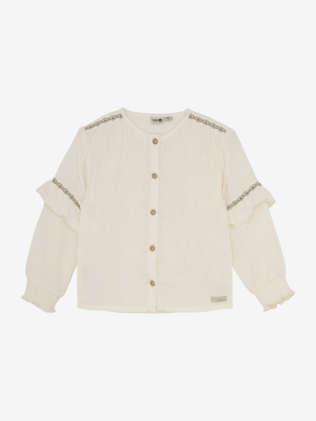 Blouse ruffle off white
