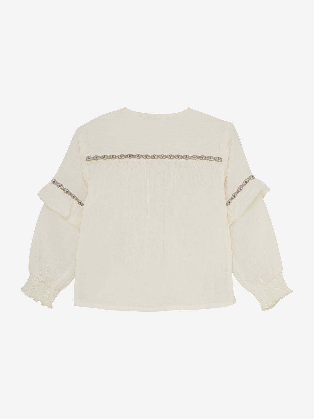 Blouse ruffle off white