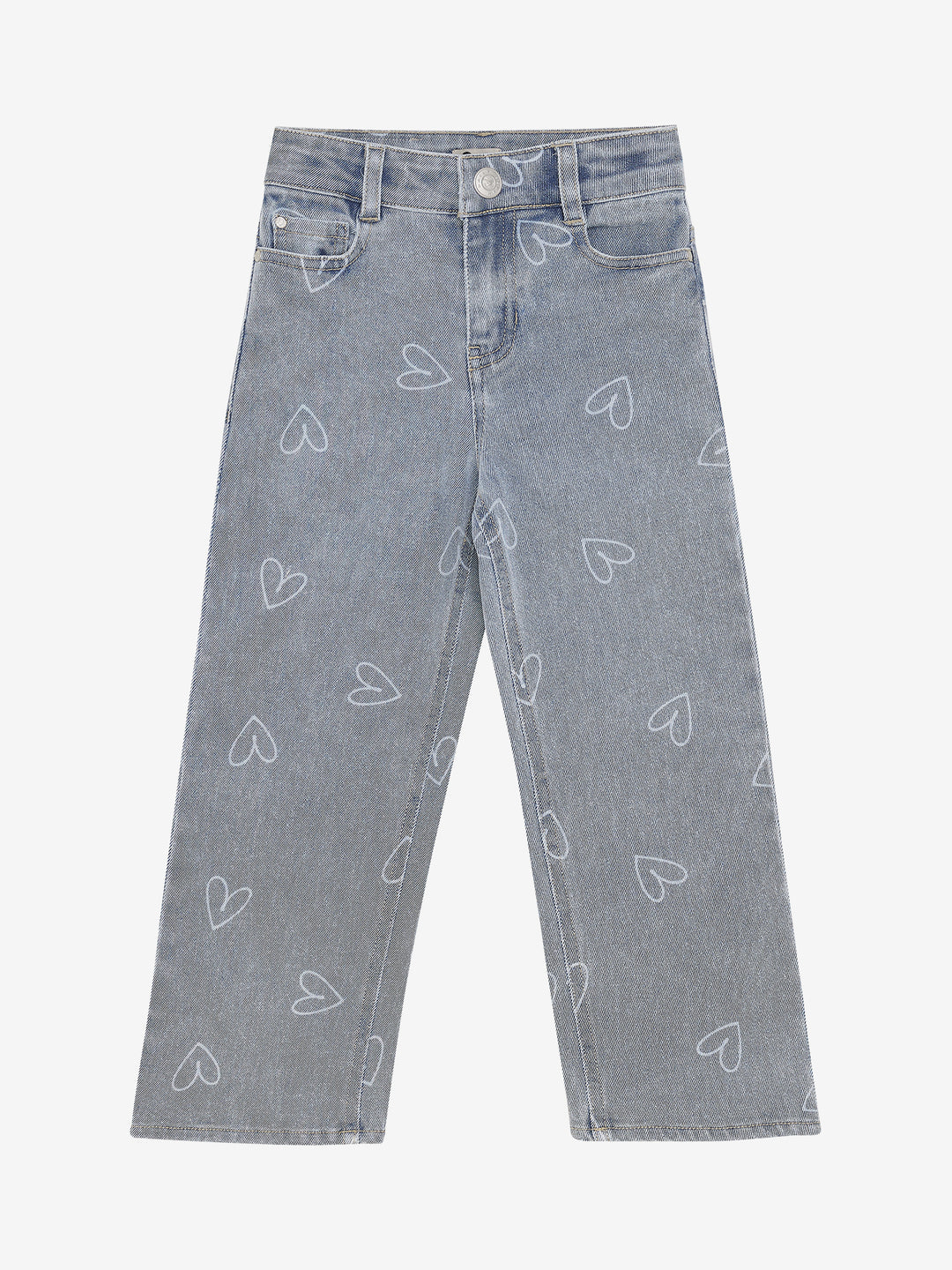 Jeans wide fit heart