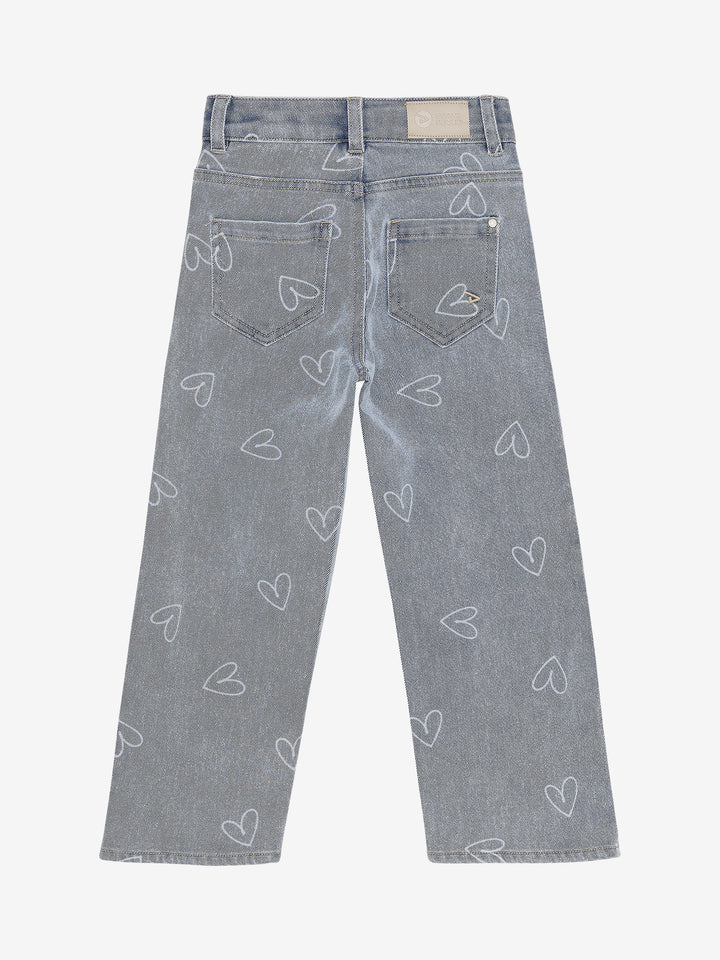 Jeans wide fit heart