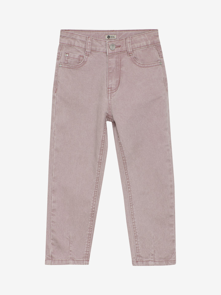 Jeans mom fit pale mauve