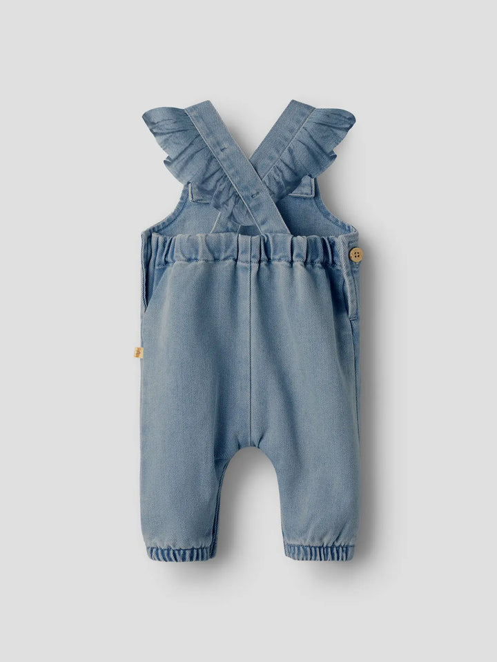Overall hearts medium blue denim