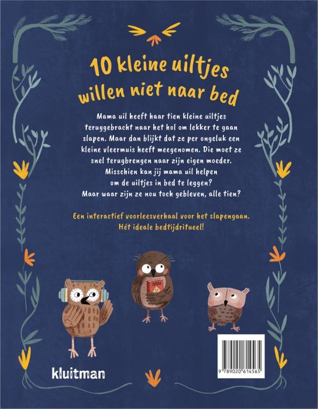 10 kleine uiltjes willen niet naar bed - Kidooz