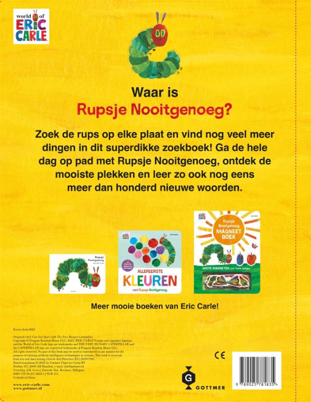 Het grote zoekboek van Rupsje Nooitgenoeg