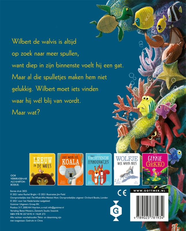 De walvis wilde meer (kartonboek)