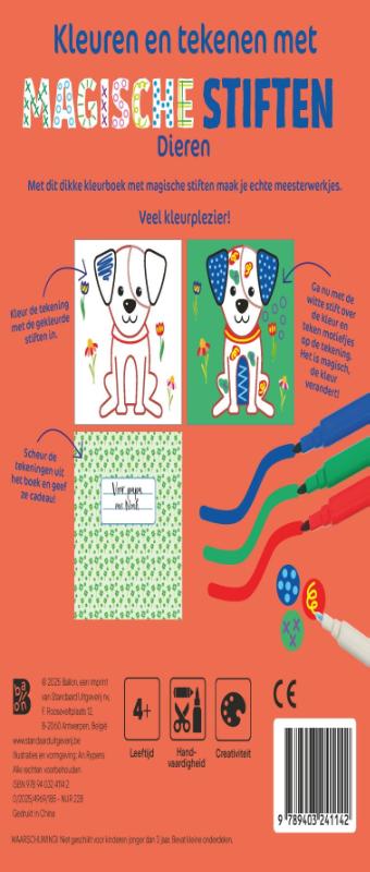 Kleuren en tekenen met magische stiften: Dieren