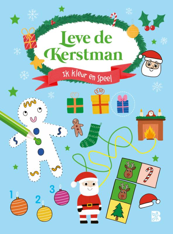 Leve de Kerstman: ik kleur en speel