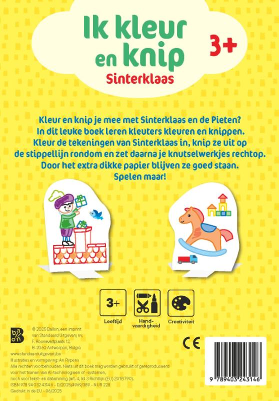 Ik kleur en knip: Sinterklaas