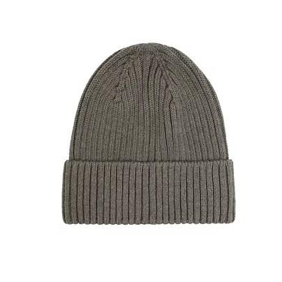 Beanie knitted mulled basil melange