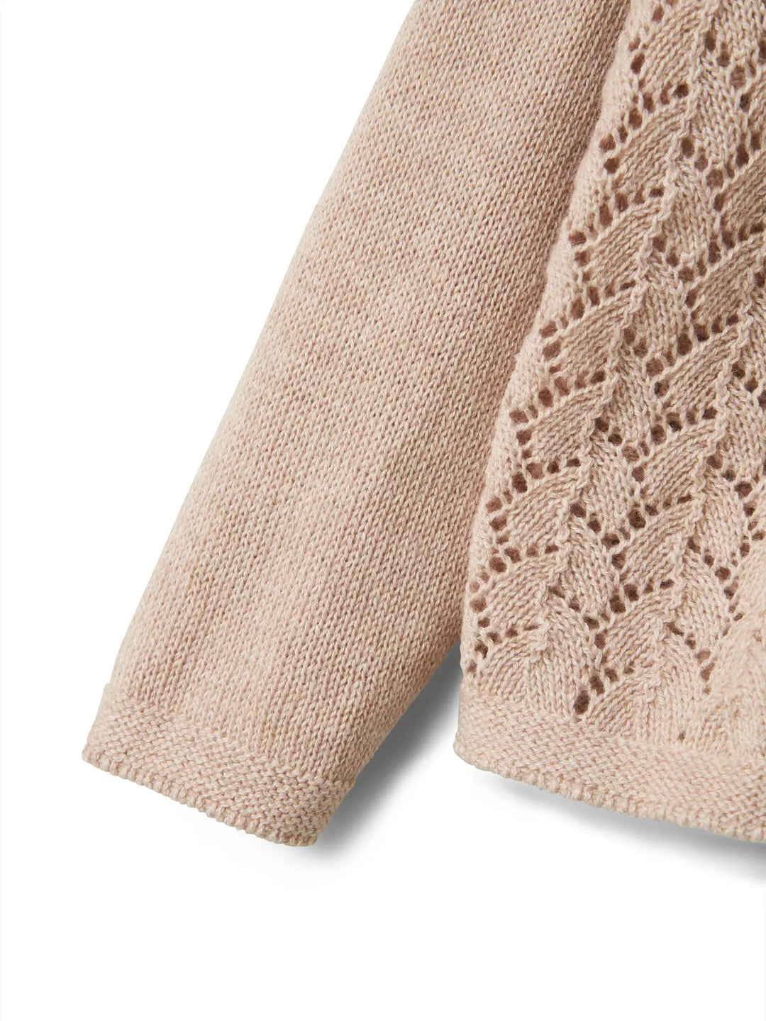 Wollen vestje pastel parchment
