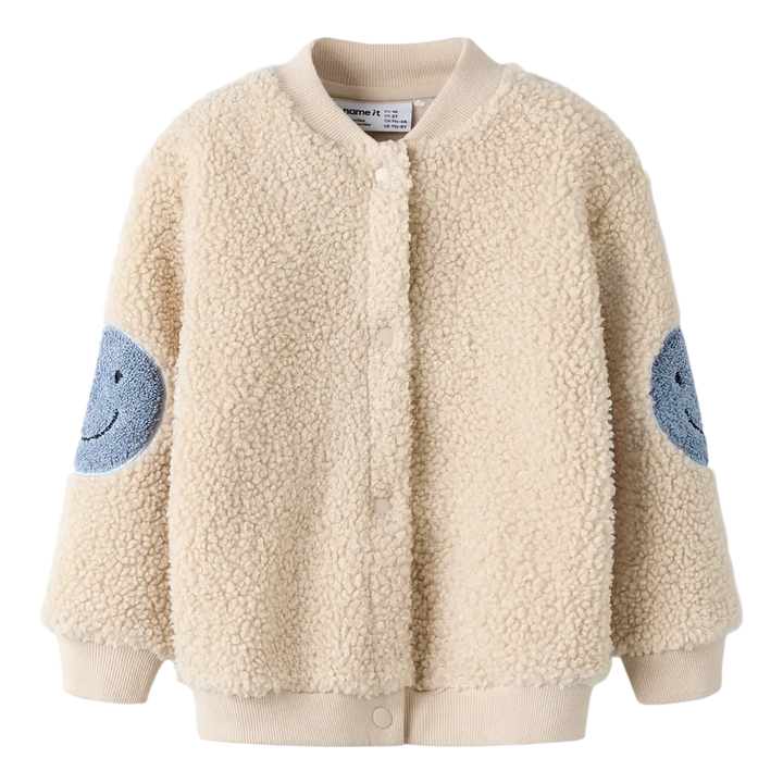 Teddy jasje smiley peyote blauw