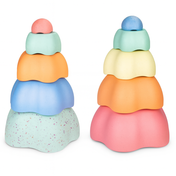 Stapelstenen pastel (set van 5) assorti geleverd