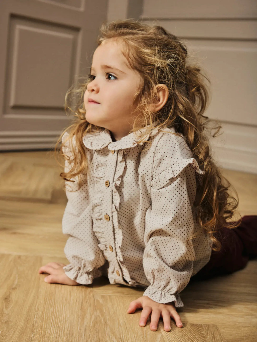 Blouse pastel parchment