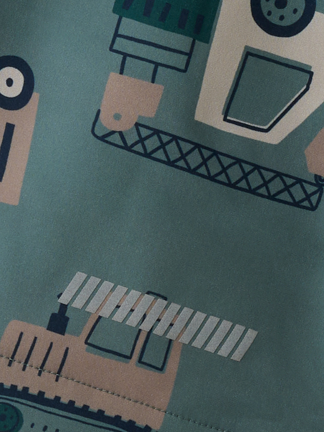 NMMALFA08 SOFTSHELL JACKET AOP FO Balsam Green MACHINES