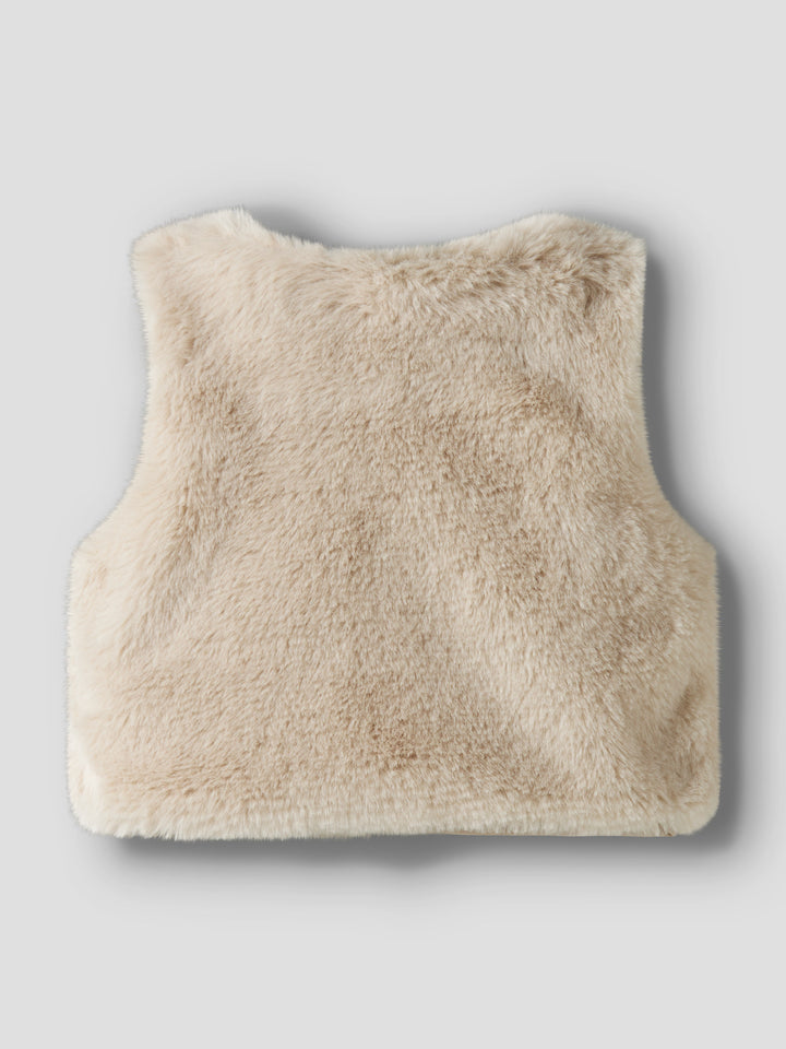NBFTACATHY Fur gilet Pumice Stone
