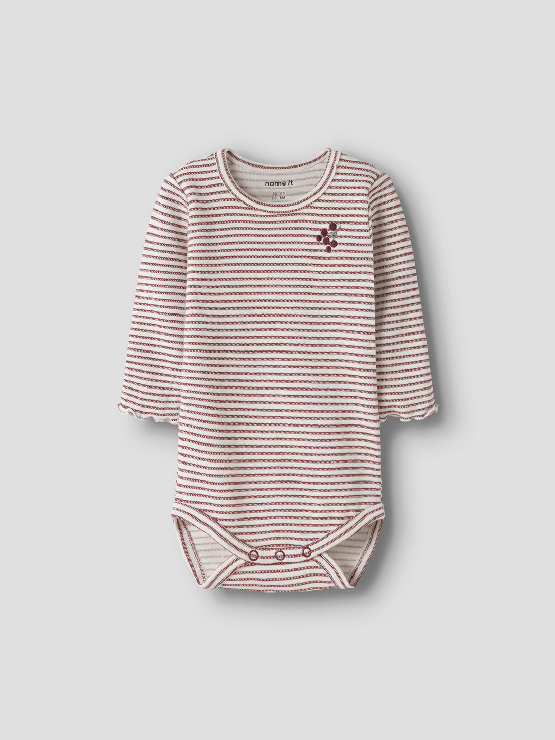 NBFBRIPA Romper Oxblood Red