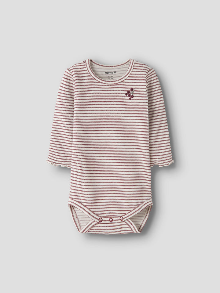 NBFBRIPA Romper Oxblood Red