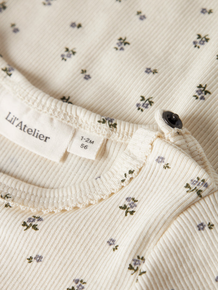 NBFLAGO MAU ROMPER Turtledove BLUE FLOWER