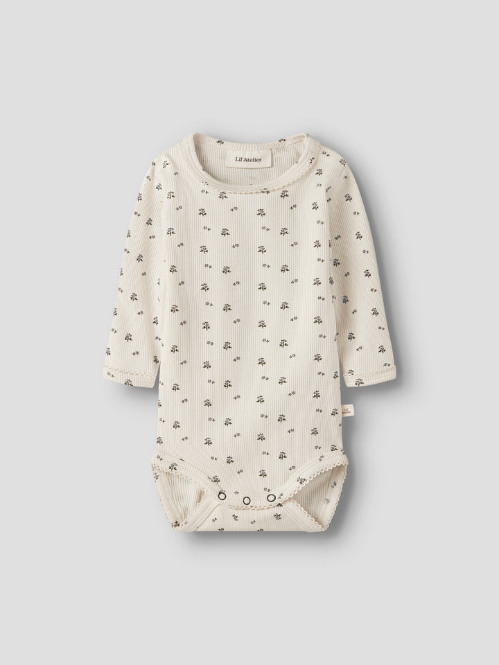 NBFLAGO MAU ROMPER Turtledove BLUE FLOWER