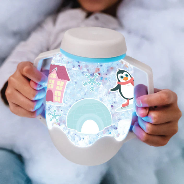 DIY sensory play jar winter