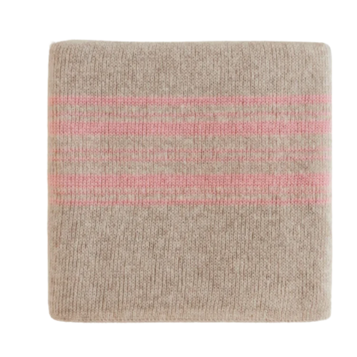 Deken Gilbert sand/bubblegum