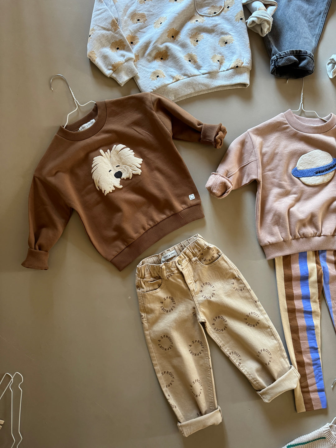 Sweatshirt dog mocca