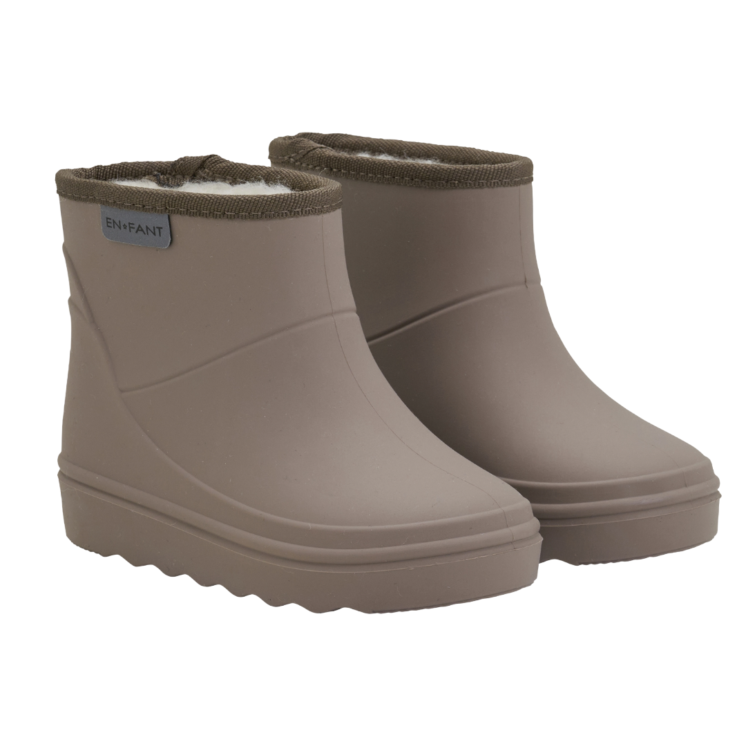 Thermo boots short pine bark