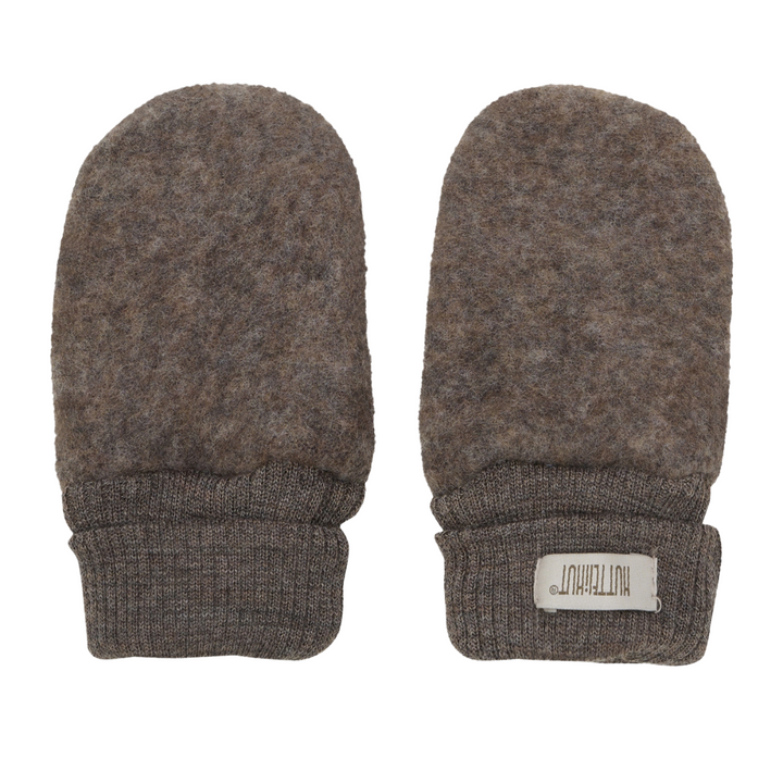 Wollen wantjes brown melange