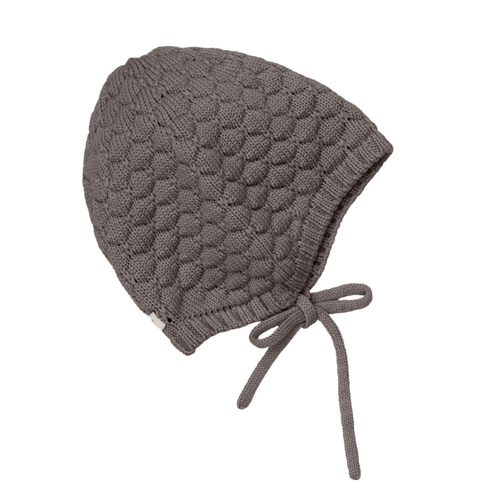 Wollen bonnet brown melange