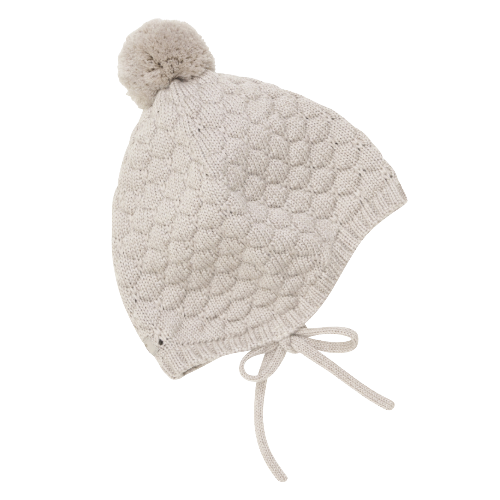 Wollen pom pom muts